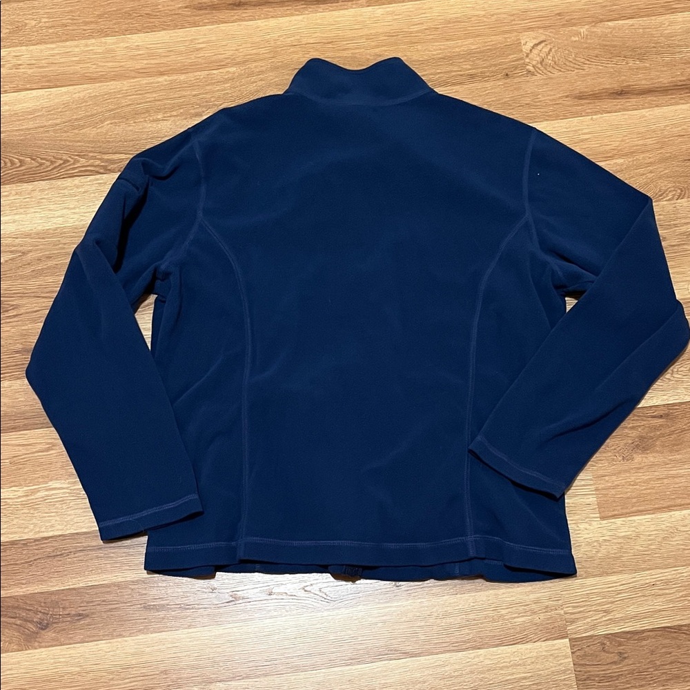 L.L. Bean Women's Deep Blue Fitness Fleece Jacket - Picture 6 of 6
